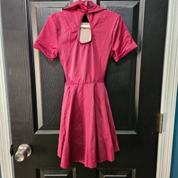 Weissman NWOT child medium dance costume maroon lyrical dress contemporary solo - Picture 5 of 8